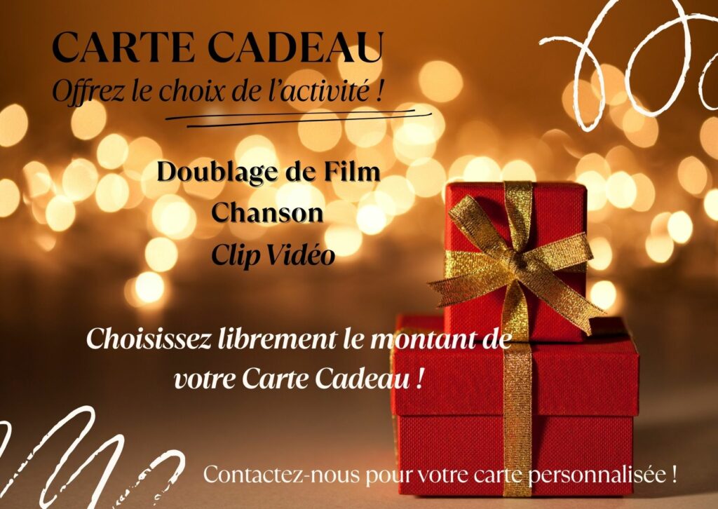 Carte Cadeau Doublage ou Chanson Montant Libre FeelingStudio 2025