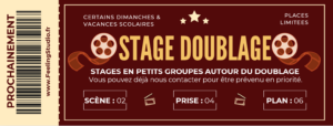 stage doublage en petit groupe en studio Feeling Studio Lille